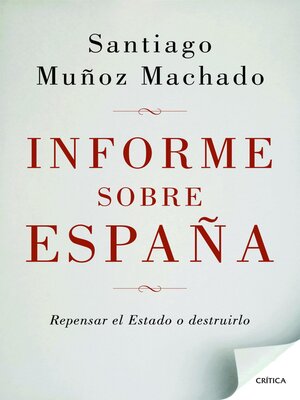 cover image of Informe sobre España